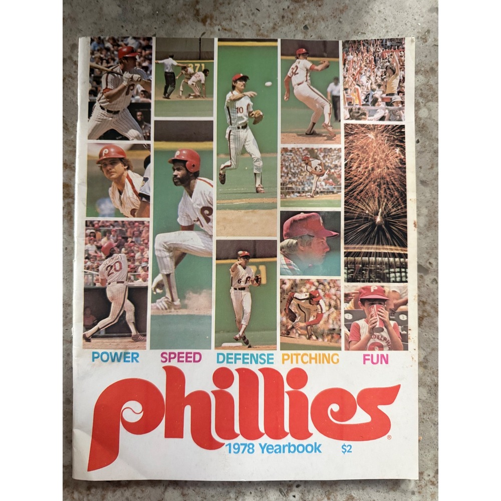 Vintage 1978 Philadelphia Phillies Yearbook 1977 Eastern Division Champs MLB